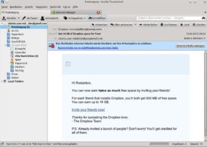 Abbildung 6: Dank der Erweiterung "Maximize Message Pane" vergrößern und verkleinern Sie eine E-Mail per Einzelklick.