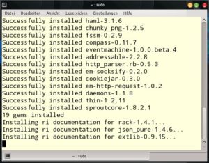 Abbildung 6: Mit RVM und Gems lassen sich mehrere Ruby-Versionen parallel installieren und nutzen.