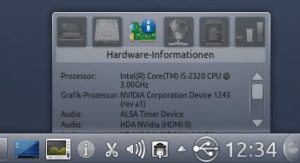 Abbildung 6: Das Applet "Hardwareinformationen" vereint mehrere Diagnose- und Info Tools.