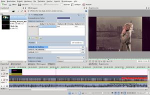 Abb. #: Der Videoeditor Kdenlive bündelt eine Vielzahl qualitativ hochwertiger Videoeffekte unter einer handlichen Benutzeroberfläche.