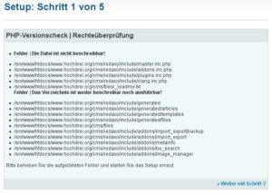Abbildung 2: Im Idealfall installieren Sie Redaxo in 10 Minuten. Bei Problemen helfen verständliche Fehlermeldungen weiter.