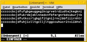 Abbildung 2: Eine sichtbar gemachte "Eingabe".