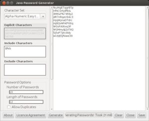 Abbildung 3: Der Java Password Generator bietet als einer der wenigen Passwortgeneratoren eine grafische Oberfläche.