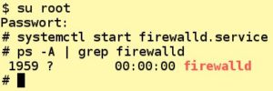 Abbildung 4: Firewalld lässt sich direkt nach der Installation bequem über <code srcset=