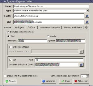 Abbildung 4: Rsync und SSH arbeiten beim Sichern von Daten auf entfernte Server als eingespieltes Team.
