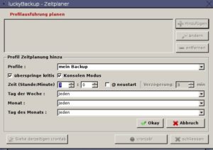 Abbildung 6: Cronjobs sorgen für pünktliche automatische Backups.