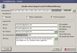 Abbildung 7: Bei erfolgreichem Backup versendet das Programm eine E-Mail.