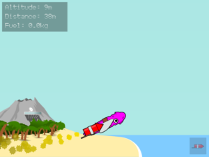 Gewinner des Spiele-Wettbewerbs im Mai 2012: Doctor Korovic's Flying Atomic Squid.