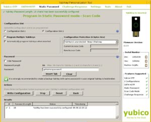 Abbildung 1: Qt-Anwendung zur YubiKey-Konfiguration – das YubiKey Personalization Tool.