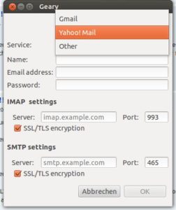 Abbildung 1: Nach dem Start nehmen Sie über diesen Dialog die Grundeinstellungen für den Mailclient vor.