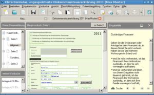 Abbildung 4: Die Windows-Software ElsterFormular funktioniert dank Wine auch unter Linux tadellos.