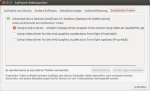 Proprietäre ATI-Treiber installieren