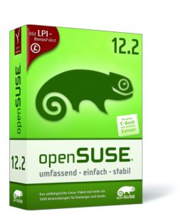 Open Source Press stattet seine Box-Version von OpenSuse 12.2 mit einem gedruckten Handbuch sowie etlichen Extras aus.