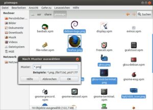 Abbildung 1: Nautilus bietet praktische Tastaturshortcuts, um schnell Dateien und Ordner zu markieren. <code srcset=