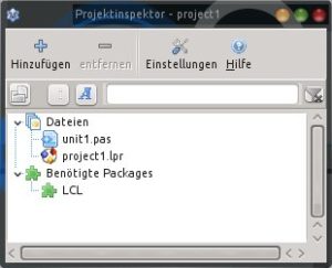 Abbildung 10: Der Projektinspektor bewältigt mühelos auch große Projekte.