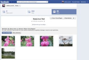 Abbildung 3: Über eine Erweiterung bringen Sie die Gnome-Bildverwaltung Shotwell dazu, direkt Ihre Bilder und/oder Alben auf der eigenen Facebook-Seite zu veröffentlichen.