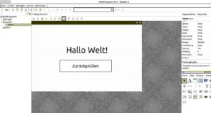 Abbildung 3: Mit dem GUI-Designer von Gambas gelingt es im Nu, einen Dialog zu gestalten.