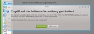 Abbildung 4: Typisch OpenSuse: Apper und YaST kommen sich gerne einmal ins Gehege.