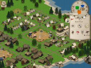Abbildung 4: Wie hier gut zu erkennen, legt der Computer in der Version 2012.1 sein Dorf in Parzellen an.