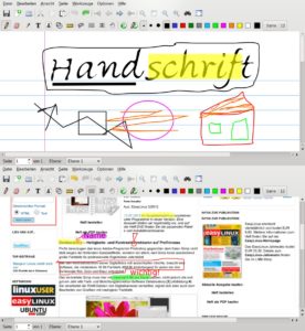 Abbildung 4: Die Tablet-Notizbuch-Software Xournal annotiert auch PDF-Datei und bewährt sich damit auch auf dem Desktop.