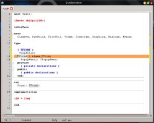 Abbildung 7: Der Debugger zeigt bei einem Klick auf die Fehlermeldung das betreffende Codefragment im Quelltexteditor.