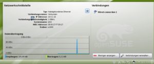 Abbildung 8: Über den NetworkManager finden Sie schnell die aktuelle IP-Adresse des Gastsystems heraus.