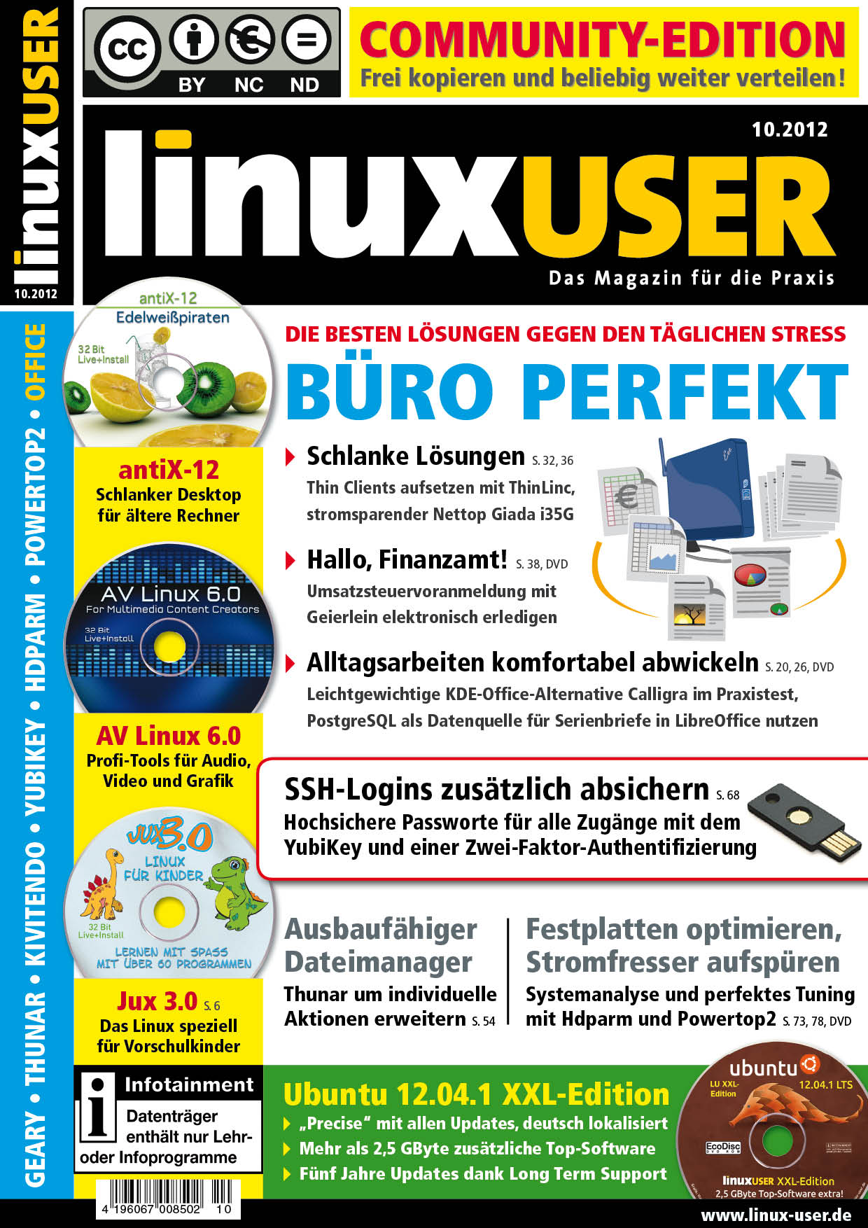 Heftcover LinuxUser Community Edition 10/2012