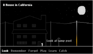 A House in California sieht aus, wie ein Spiel aus den 80er Jahren.