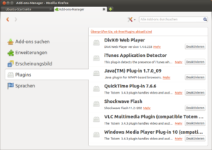 Hier nutzt Firefox das Java-Plugin von Oracle.