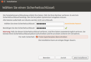 Ubuntu 12.10 lässt sich über einen Installer komplett verschlüsseln. Vor jedem Booten müssen Sie dann ein Passwort eingeben.