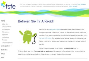 Abbildung 5: Kampagne der FSFE: "Befreie dein Android!"