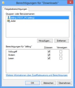 Abbildung 6: Die Berechtigung <code srcset=