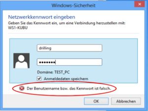 Abbildung 9: Windows 8 findet Freigaben auf Linux-PCs zwar sofort problemlos, kann sie aber erst mit einer korrekten Samba-Konfiguration auch nutzen.