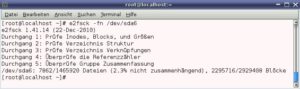 Abbildung 1: Aussagekräftige Angaben zum Dateisystem liefert Linux mit Bordmitteln.