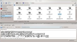 Abbildung 1: Über den Schriftartenbetrachter können Sie Windows-Fonts unter KDE einrichten.