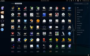 Abbildung 1: LinuxAdvanced bringt viel Software mit, präsentiert diese aber extrem unübersichtlich.