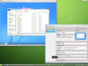 Abbildung 2: VirtualBox stellt jede virtuelle Maschine in einem separaten Fenster dar; dazu kommt noch das Hauptfenster, über das Sie die VMs konfigurieren und starten können.