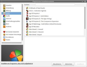 Abbildung 2: SolusOS erlaubt von Haus aus die Integration von Windows-Spielen.
