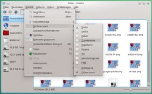 Abbildung 4: Wenn Dolphin eine klassische Menüleiste anzeigt, sind wieder alle Programmfunktionen erreichbar.