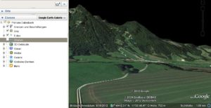 Abbildung 5: Die Höhendarstellung in Google Earth verfeinern Sie über einen Schieberegler.