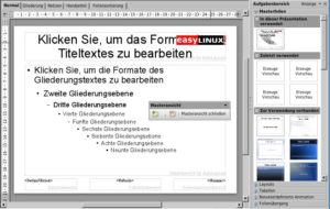 Abbildung 9: Die Masterfolien spielen eine zentrale Rolle bei Präsentationen. Sie unterfüttern diese mit einer fixen Hintergrundebene.