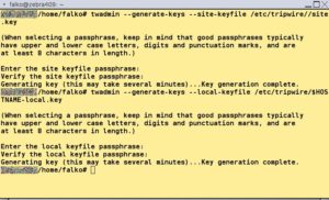 Abbildung 1: Der Site-Key und der Local-Key schützen Konfigurationsdateien und die Tripwire-Datenbank.