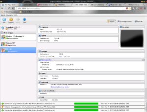 Abbildung 3: Phpvirtualbox holt das GUI einer entfernt laufenden VirtualBox-Installation ins Fenster des Browsers.