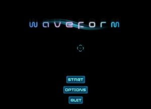 Abbildung 4: Fehlanzeige: Das Spiel "Waveform" zeigt zwar einen Intro-Screen, verweigert aber penetrant den Start. Hilfreiche Hinweise auf die Ursache sucht man vergebens.