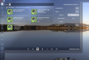 Abbildung 4: Mit der Everpad-Lense durchsuchen Sie Ihre Notizen über das Dash.