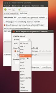 Abbildung 5: Das manuelle Erstellen einer neuen Firestarter-Regel.