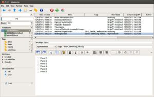 Abbildung 6: Nixnote orientiert sich unverkennbar an der offiziellen Evernote-Software für Windows.