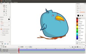 Abbildung 4: Pencil bedienen Sie wie ein Malprogramm, allerdings mit zusätzlicher Timeline.