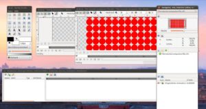 Abbildung 6: Synfig Studio besteht aus sich gegenseitig überlappenden Einzelfenstern.