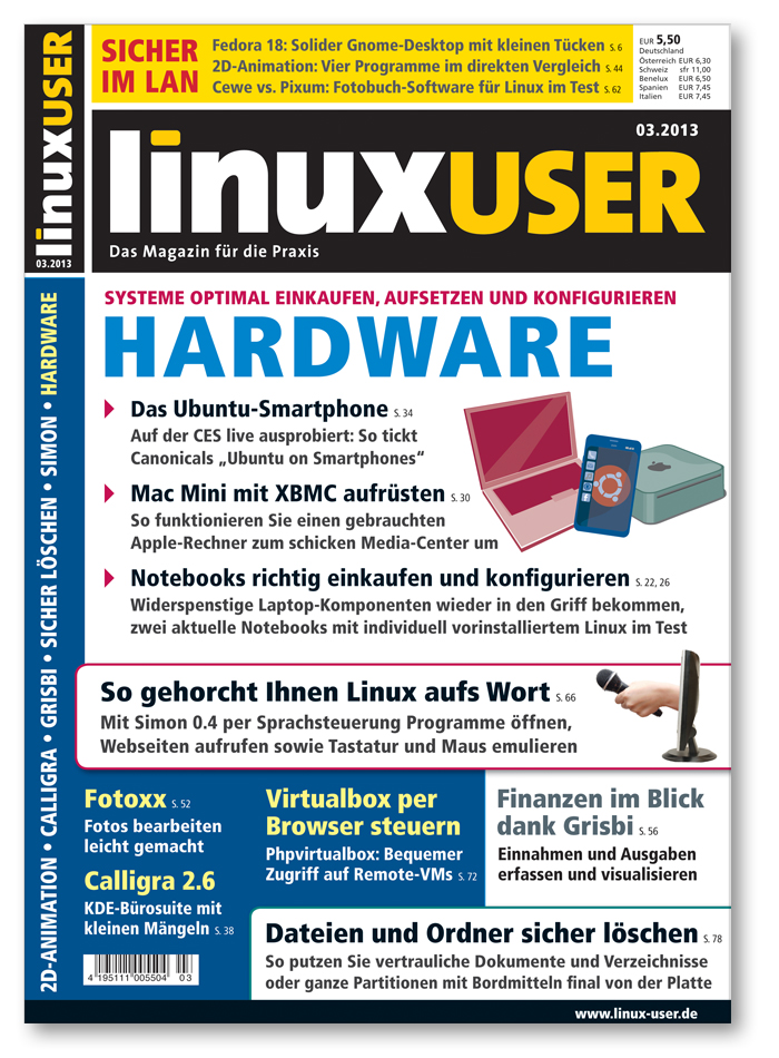 Heftcover LinuxUser 03/2013